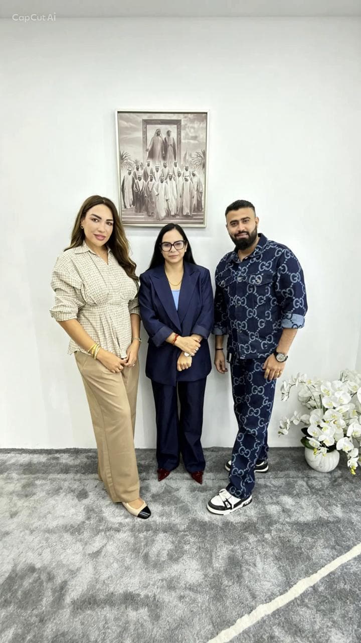 Guests visiting the First Key International office in Dubai